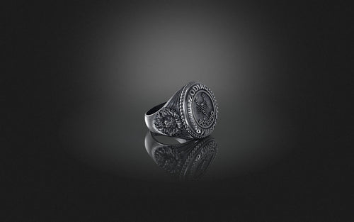 Dazzle Dime® Zodiac Scorpio Ring: Intensity, Passion, and Unyielding Strength Exquisite 925 Sterling Silver with 18K White & Yellow Gold Accents DAZZLE DIME®