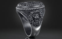 Dazzle Dime® Zodiac Scorpio Ring: Intensity, Passion, and Unyielding Strength Exquisite 925 Sterling Silver with 18K White & Yellow Gold Accents DAZZLE DIME®