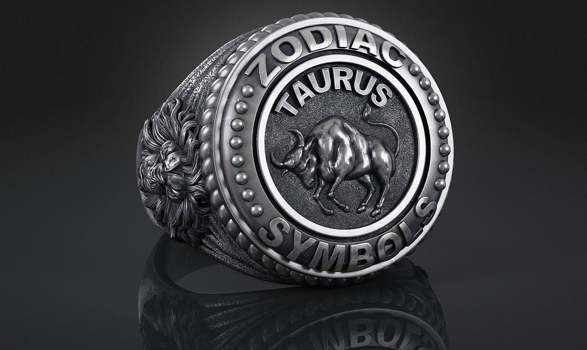 Dazzle Dime® Taurus Zodiac Ring – Exquisite 925 Sterling Silver with 18K White & Yellow Gold Accents DAZZLE DIME®