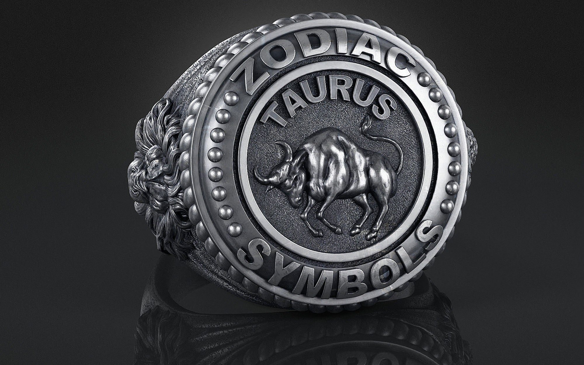 Dazzle Dime® Taurus Zodiac Ring – Exquisite 925 Sterling Silver with 18K White & Yellow Gold Accents DAZZLE DIME®