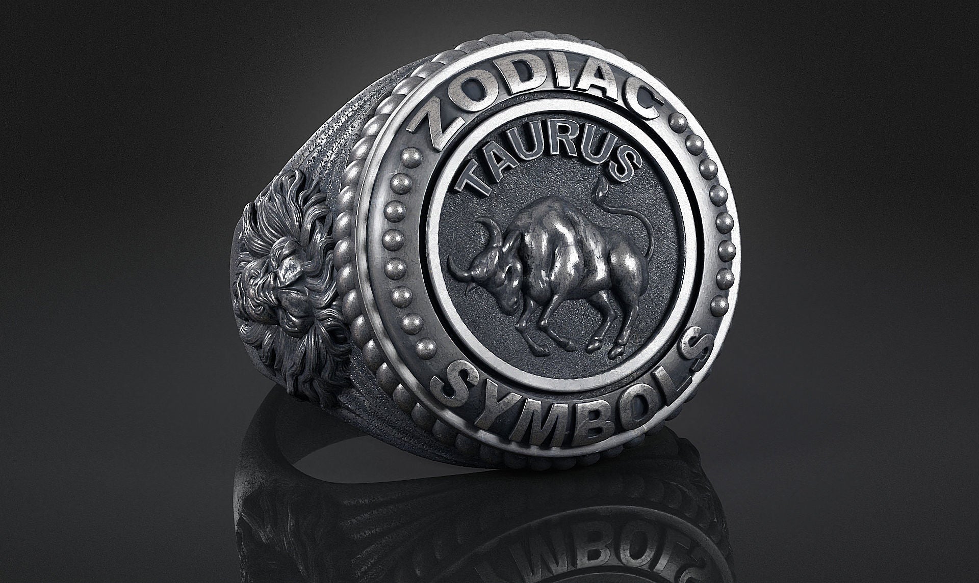 Dazzle Dime® Taurus Zodiac Ring – Exquisite 925 Sterling Silver with 18K White & Yellow Gold Accents DAZZLE DIME®