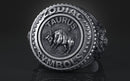 Dazzle Dime® Taurus Zodiac Ring – Exquisite 925 Sterling Silver with 18K White & Yellow Gold Accents DAZZLE DIME®