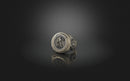 Dazzle Dime® Zodiac Virgo Ring: Grace, Precision, and Timeless Beauty Exquisite 925 Sterling Silver with 18K White & Yellow Gold Accents DAZZLE DIME®