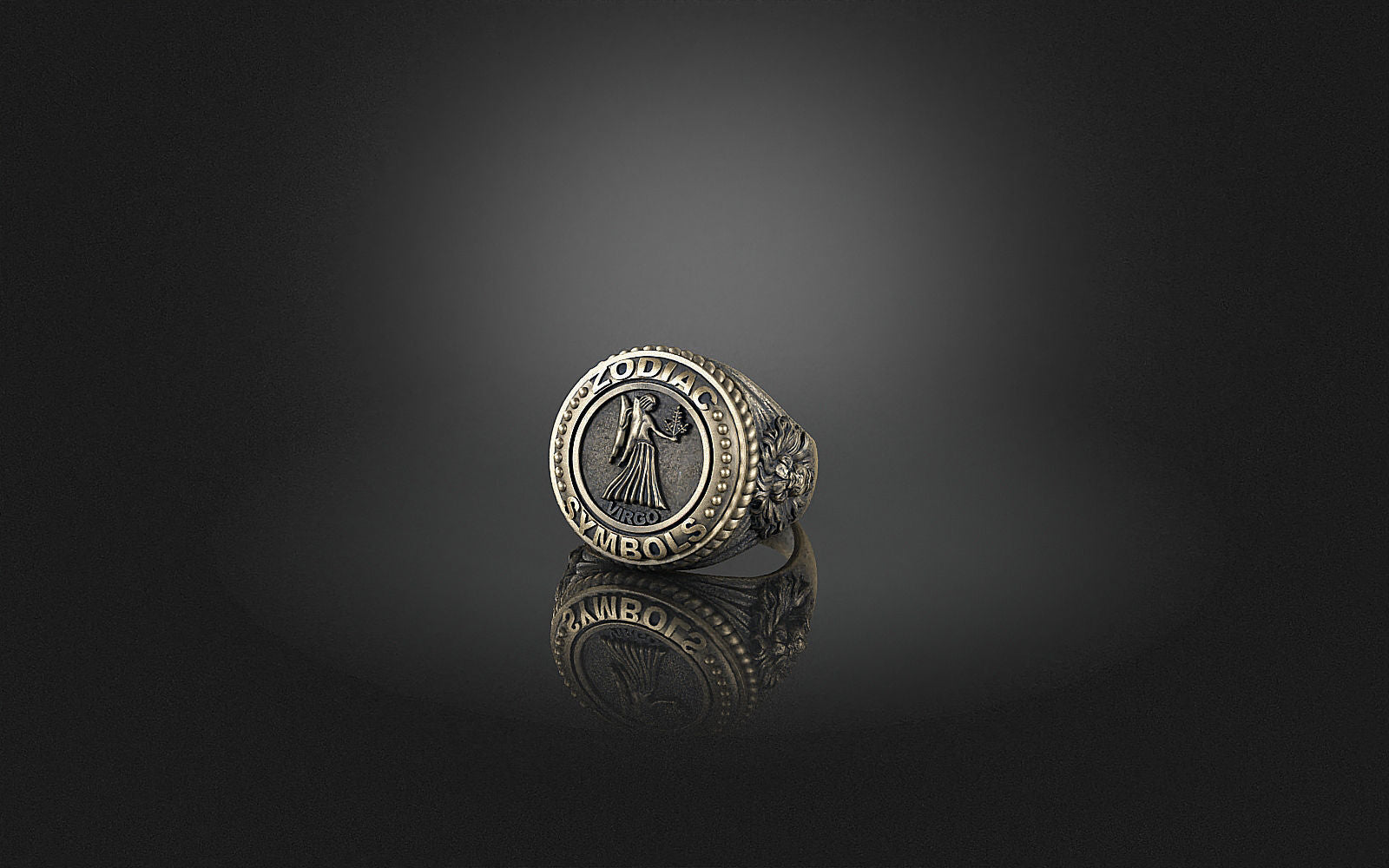 Dazzle Dime® Zodiac Virgo Ring: Grace, Precision, and Timeless Beauty Exquisite 925 Sterling Silver with 18K White & Yellow Gold Accents DAZZLE DIME®