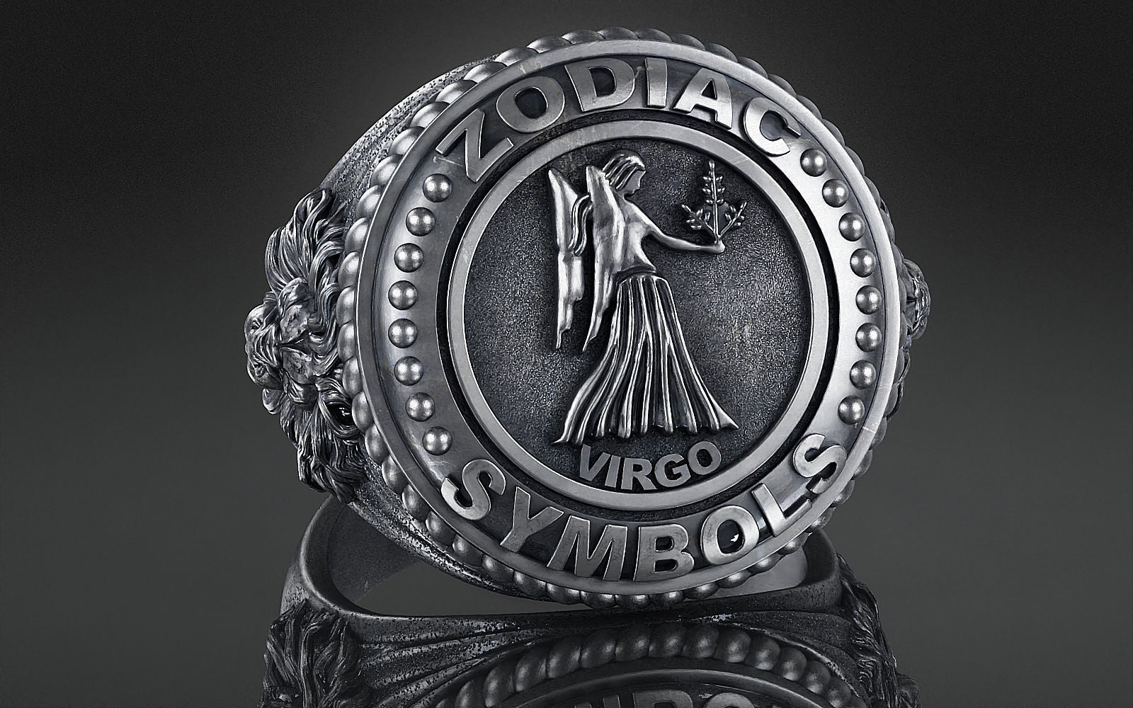 Dazzle Dime® Zodiac Virgo Ring: Grace, Precision, and Timeless Beauty Exquisite 925 Sterling Silver with 18K White & Yellow Gold Accents DAZZLE DIME®