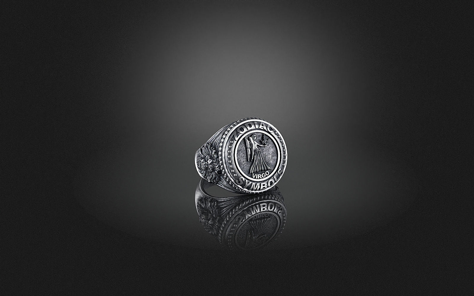 Dazzle Dime® Zodiac Virgo Ring: Grace, Precision, and Timeless Beauty Exquisite 925 Sterling Silver with 18K White & Yellow Gold Accents DAZZLE DIME®