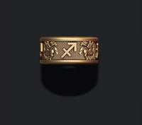  Sagittarius Zodiac Ring